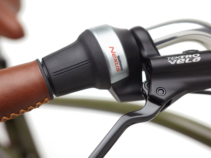 Electra Townie Go 5i Electric Hybrid Bike 2025 in Olive-5