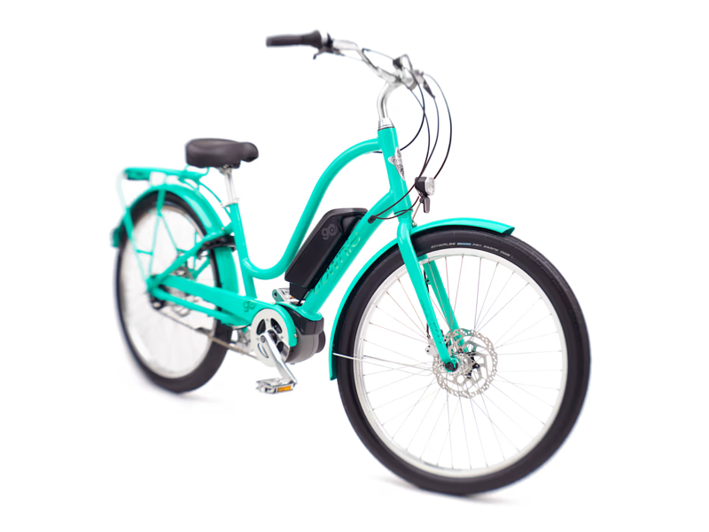 Electra Townie Go 5i Step Through Electric Hybrid Bike 2025 in Jade-1