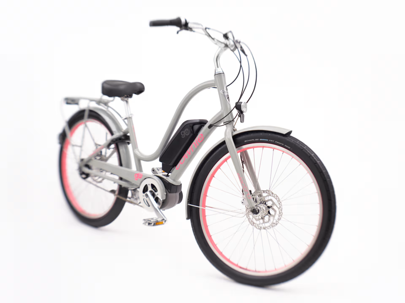 Electra Townie Go 5i Step Through Electric Hybrid Bike 2025 in Cloud Grey-1