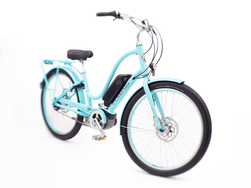 Electra Townie Go 5i Step Through Electric Hybrid Bike 2025 in Blue-1