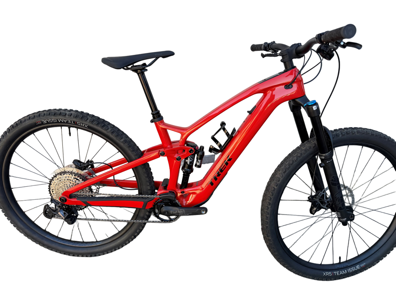 EX DISPLAY Trek Medium Fuel EXe 9.7 SLX/XT Electric Full Suspension Mountain Bike 2025 in Lava Red