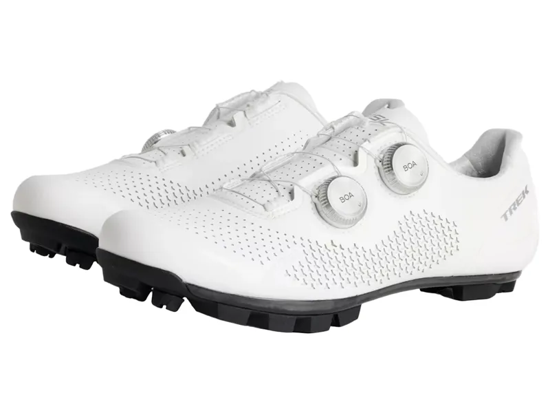 Trek RSL Mountain Bike Shoe in White/Silver-3