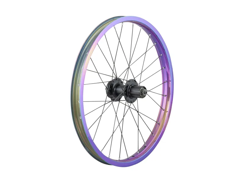 Balfes Bikes Trek 20 Disc MTB Wheel in Purple/Teal | Free postage over £30, £10 off first order, price match & 0% finance.