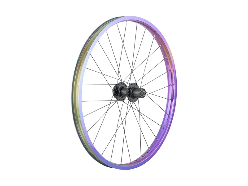 Balfes Bikes Trek 24 Disc MTB Wheel in Purple/Teal | Free postage over £30, £10 off first order, price match & 0% finance.