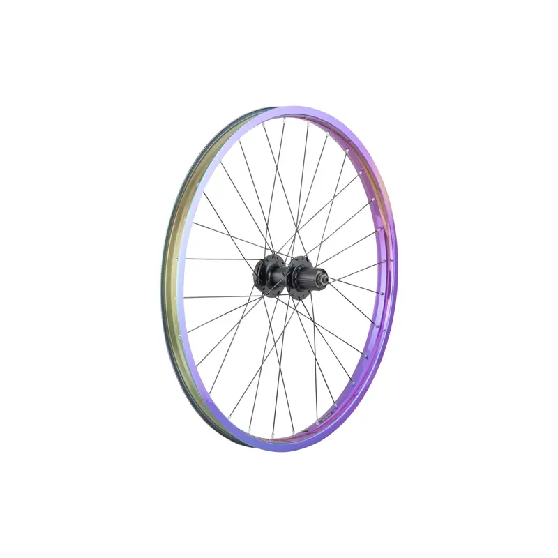 Balfes Bikes Trek 24 Disc MTB Wheel in Purple/Teal | Free postage over £30, £10 off first order, price match & 0% finance.