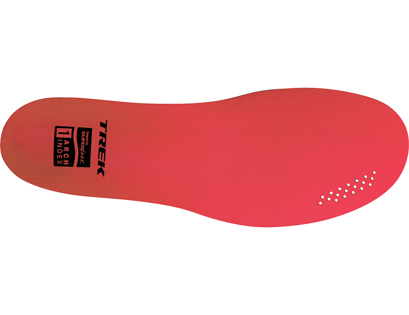 Trek BioDynamic Low Arch Cycling Insoles in Red-3