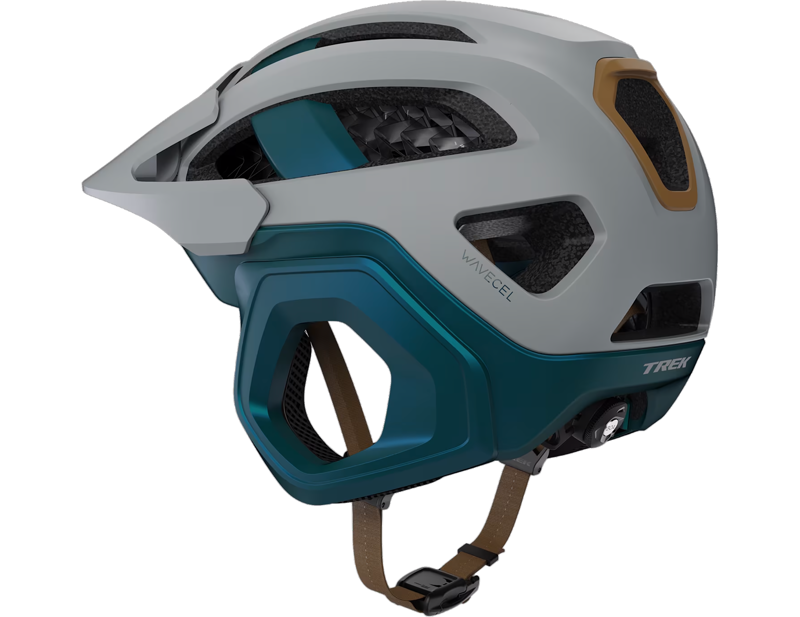 Trek Blaze WaveCel Mountain Bike Helmet in Gravel/Dark Aquatic-1