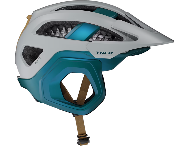 Trek Blaze WaveCel Mountain Bike Helmet in Gravel/Dark Aquatic-4