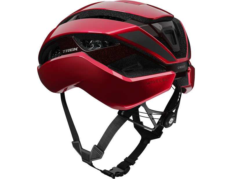 Trek Circuit Wavecel Road Helmet in Fury Red-2