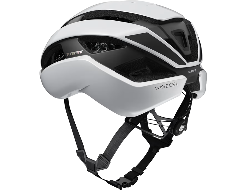 Trek Circuit Wavecel Road Helmet in Crystal White-2