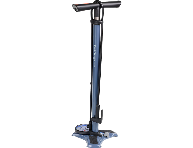 Trek Dual Charger Floor Pump in Catalina Fog
