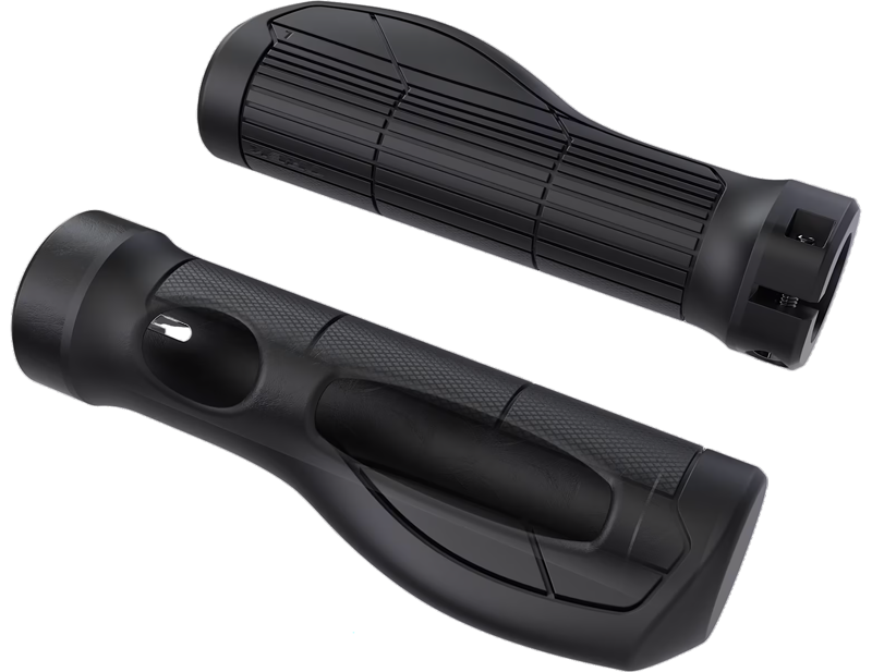 Trek Ergonomic Comp MTB Grip Set 130/130 in Black-1