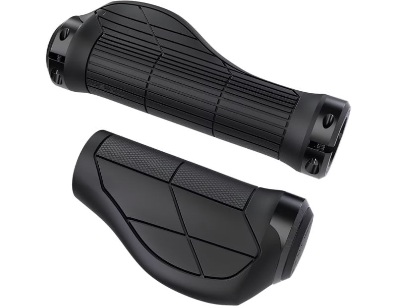 Trek Ergonomic Pro MTB Grip Set 130/90 in Black-1