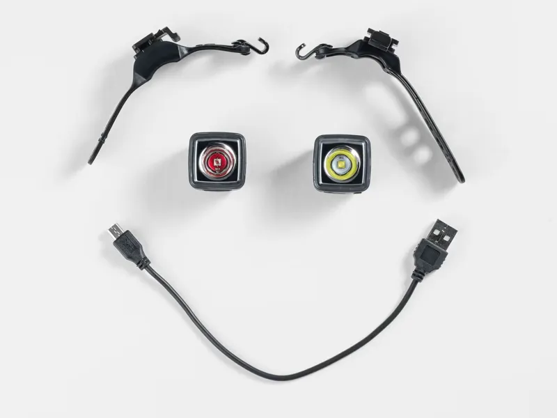 Light Trek Ion 100 R/Flare R City Bike Light Set in Black-1