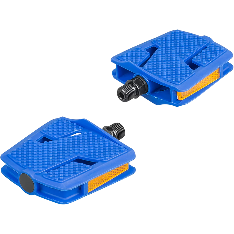 Balfes Bikes Trek Kids Large 9/16 inch Platform Pedal Set in Alpine Blue | Free postage over £30, £10 off first order, price match & 0% finance.
