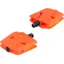 Trek Kids Small 9/16 Inch Platform Pedal Set in Roarange