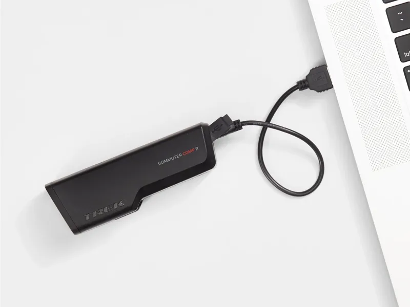 Trek Commuter Comp R USB Rechargeable Front Bike Light in Black-3