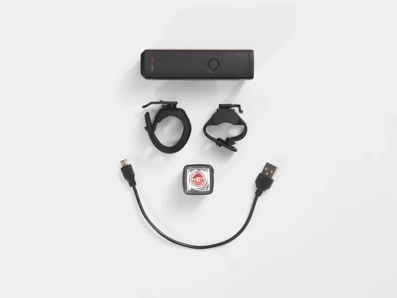 Trek Commuter Comp R Flare R City USB Rechargeable Bike Light Set in Black-4