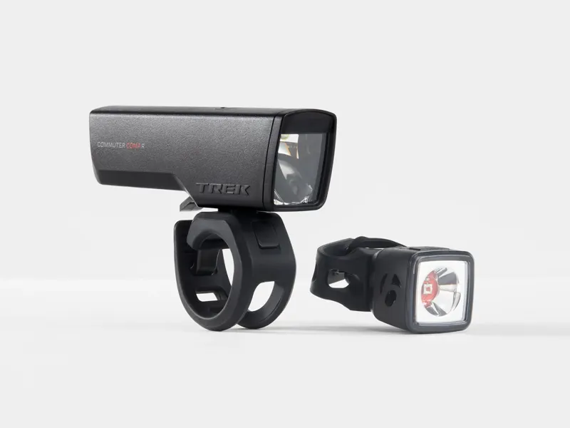 Trek Commuter Comp R Flare R City USB Rechargeable Bike Light Set in Black