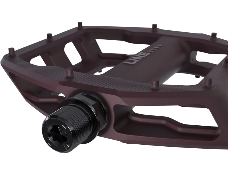 Trek Line Comp Flat Pedal Set in Mulberry-2