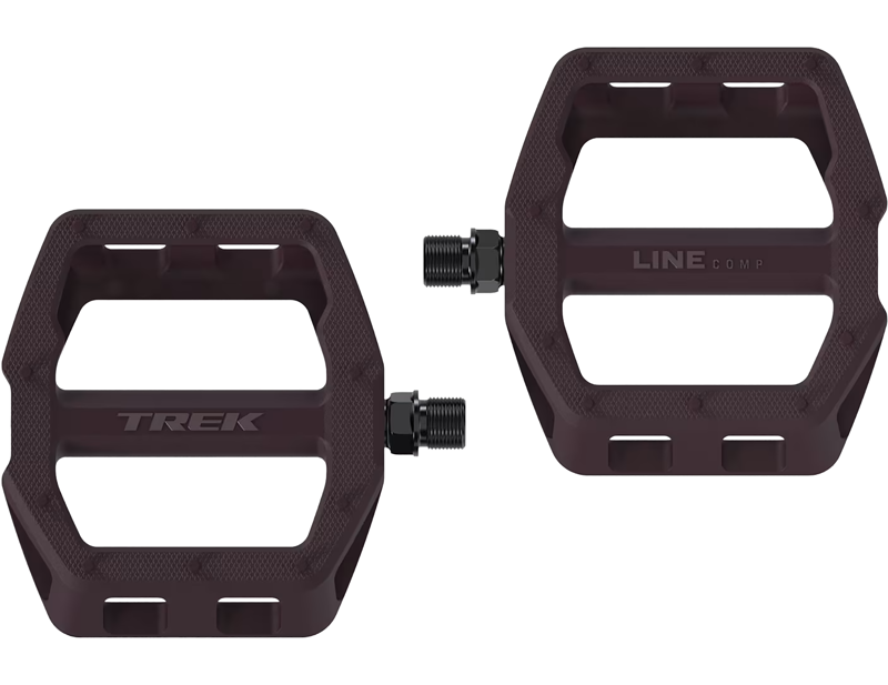 Trek Line Comp Flat Pedal Set in Mulberry-3