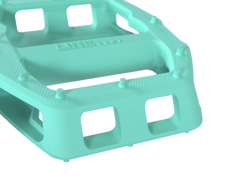 Trek Line Comp Flat Pedal Set in Miami Green-1