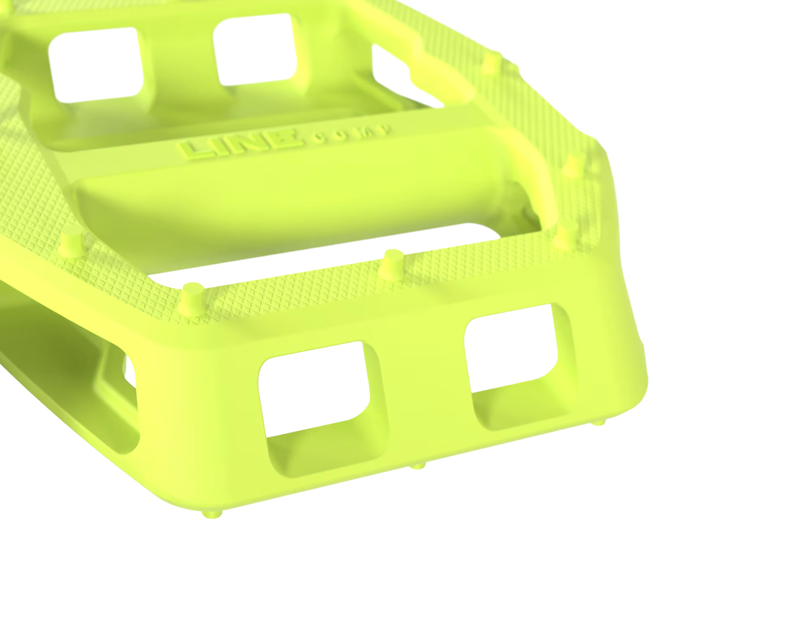 Trek Line Comp Flat Pedal Set in Volt Green-1