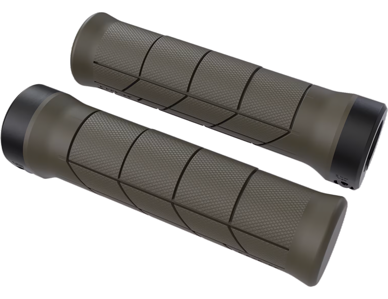Trek Line Comp MTB Grip Set in Olive Drab-3