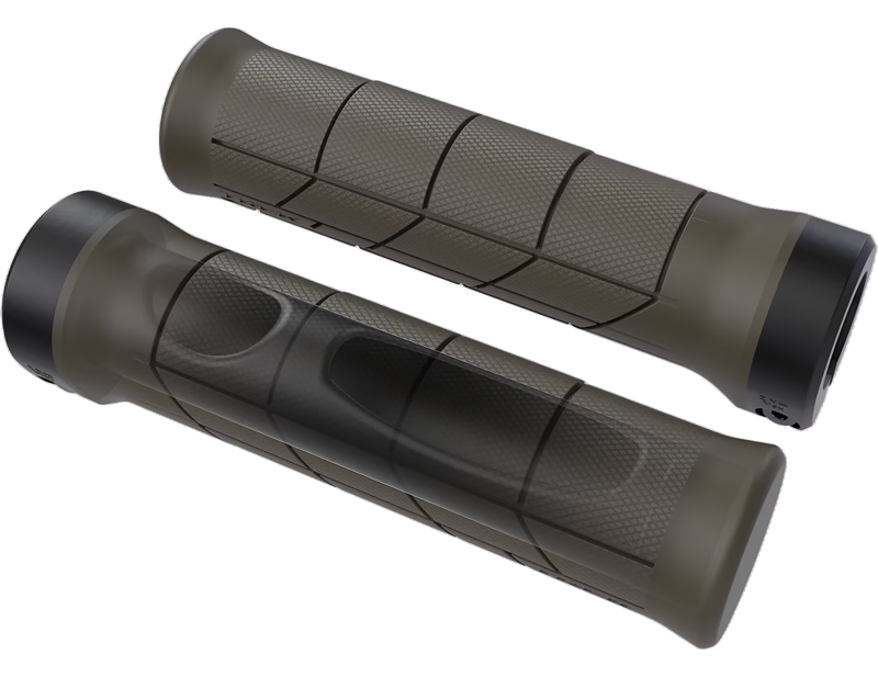 Trek Line Comp MTB Grip Set in Olive Drab-2