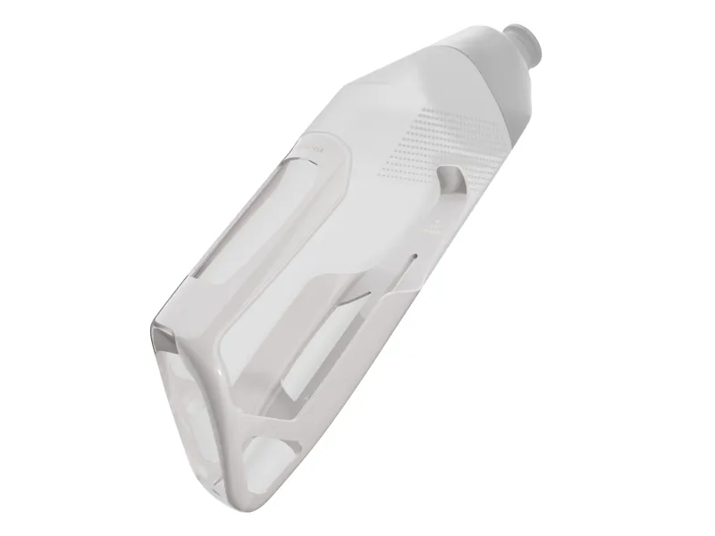 Trek RSL Aero Water Bottle and Cage in White/Smoke-1