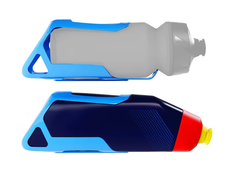 Trek RSL Aero Water Bottle and Cage in Blue/Navy-3