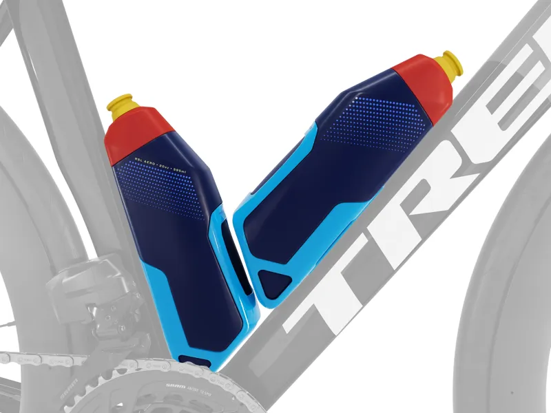Trek RSL Aero Water Bottle and Cage in Blue/Navy-4