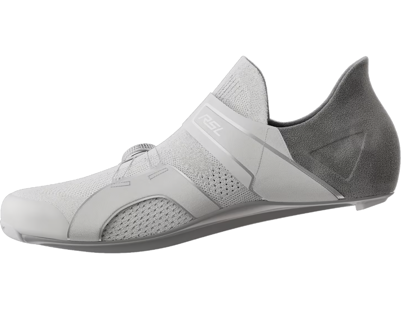 Trek RSL Knit Road Cycling Shoes in White/Silver-1