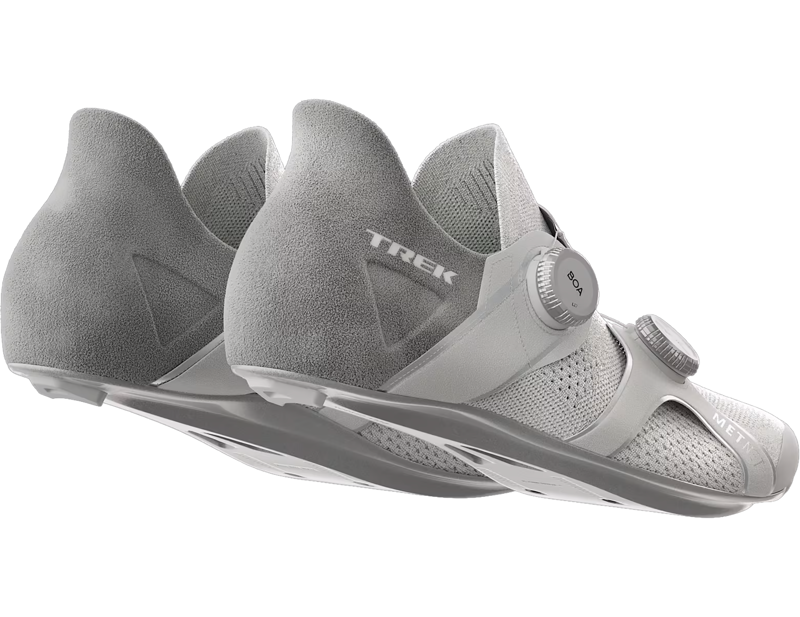 Trek RSL Knit Road Cycling Shoes in White/Silver-5