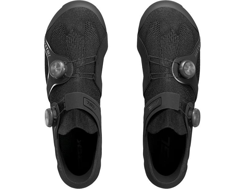 Trek RSL Knit Road Cycling Shoes in Black/Dark Grey-3
