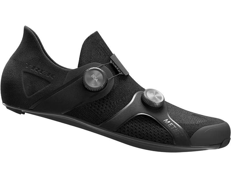 Trek RSL Knit Road Cycling Shoes in Black/Dark Grey-4
