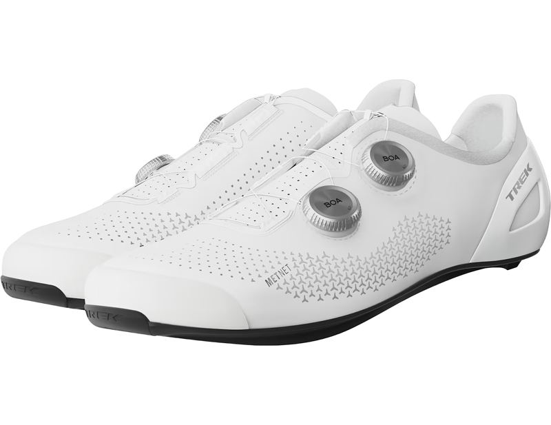Trek RSL Road Cycling Shoes in White/Silver-3
