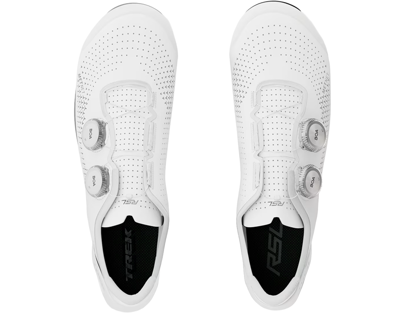 Trek RSL Road Cycling Shoes in White/Silver-2