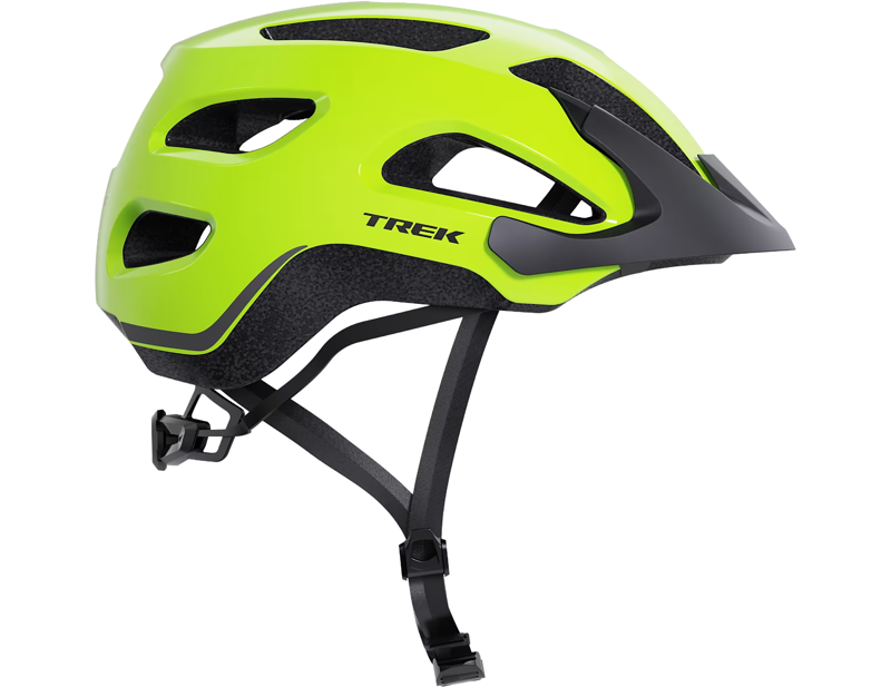 Trek Solstice Bike Helmet in Radioactive Yellow-4