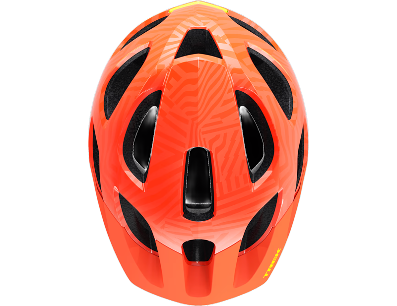 Trek Tyro Children's Bike Helmet in Radioactive Orange-5