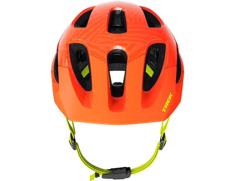 Trek Tyro Youth Bike Helmet in Radioactive Orange-1
