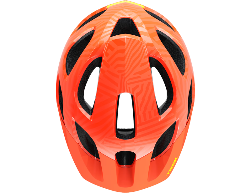 Trek Tyro Youth Bike Helmet in Radioactive Orange-5