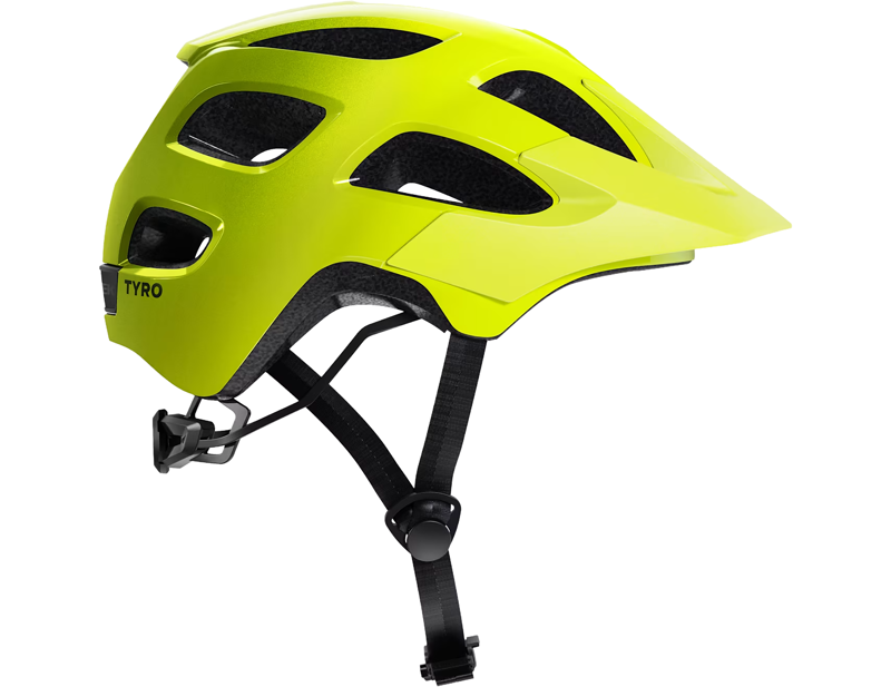 Trek Tyro Youth Bike Helmet in Radioactive Yellow/Power Surge-4