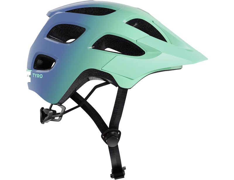 Trek Tyro Youth Bike Helmet in Aloha Green/Ultra Violet-4