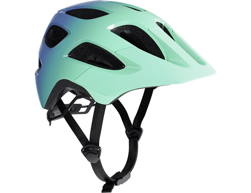 Balfes Bikes Trek Tyro Youth Bike Helmet in Aloha Green/Ultra Violet | Free postage over £30, £10 off first order, price match & 0% finance.