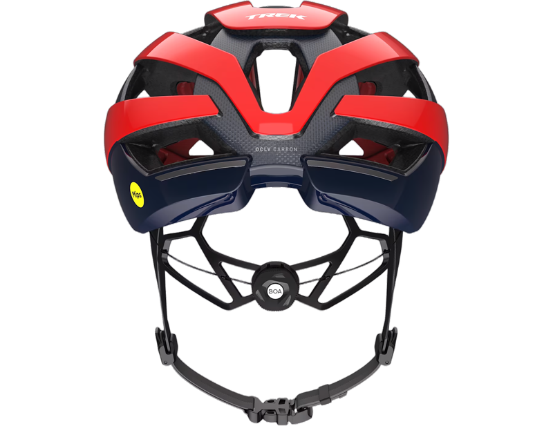 Trek Velocis MIPS Road Bike Helmet in Viper Red/Nautical Navy-2