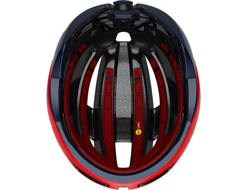 Trek Velocis MIPS Road Bike Helmet in Viper Red/Nautical Navy-3