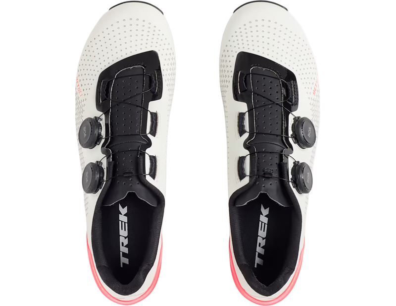 Trek Velocis Road Cycling Shoes in Era White/Coral-2