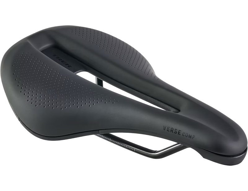 Trek Verse Short Comp Bike Saddle 250 x 155 mm in Black