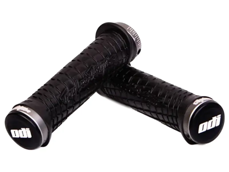 Troy Lee Designs MTB Lock On Grips 130mm in Black/Grey